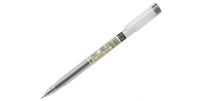 Glass Gel Pen Green (Waterproof Gel) Detail